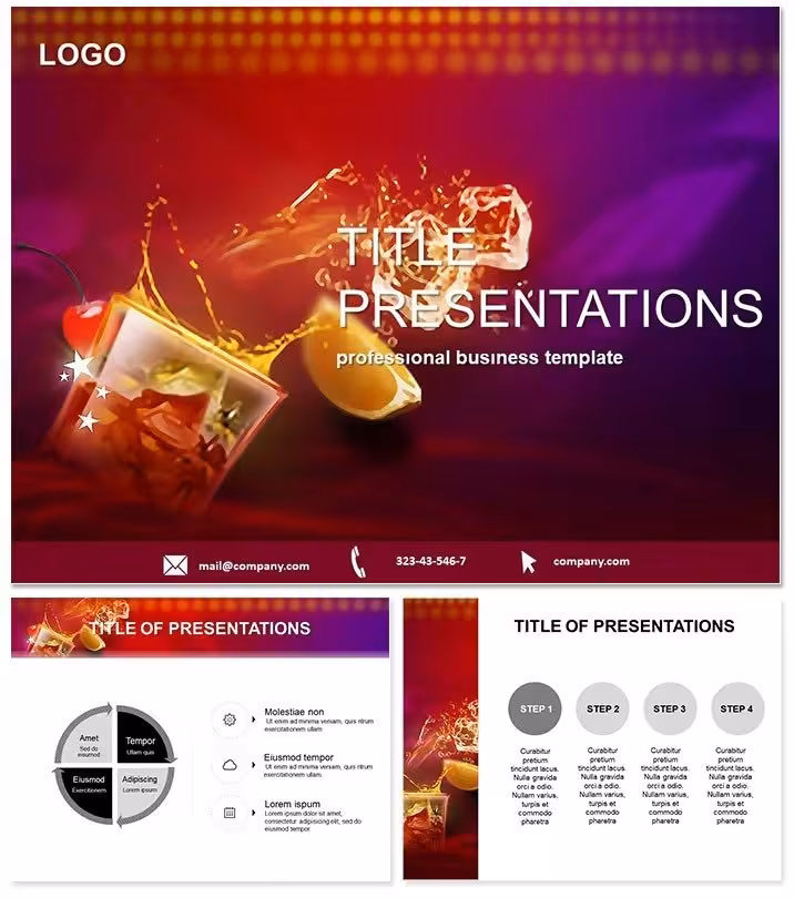 Cocktail Night PowerPoint Template