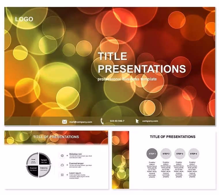 Dynamic Multicolored Circles PowerPoint Slides