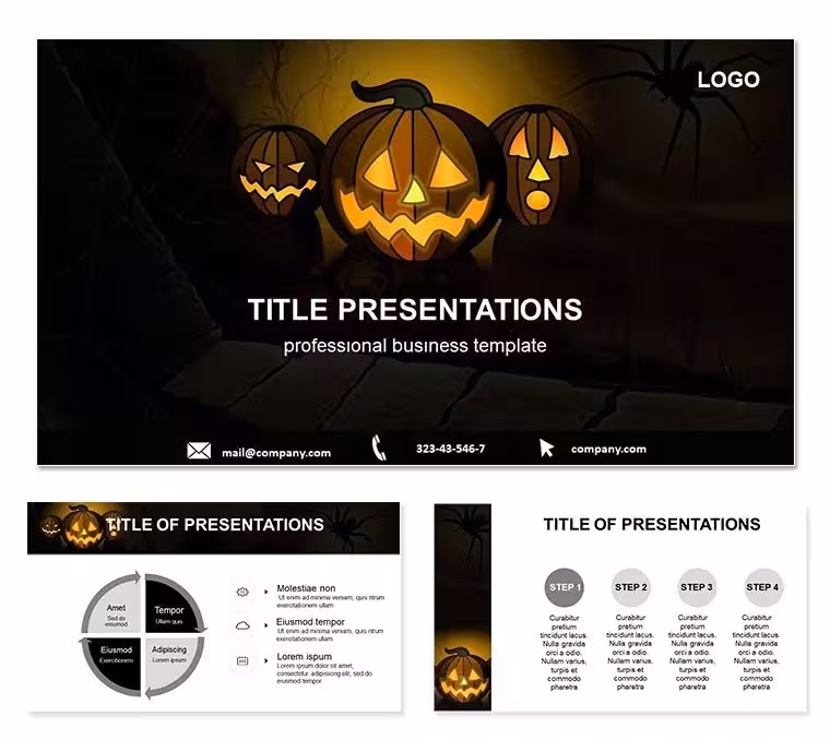 Terrible Watermelons PowerPoint Template: Juicy Jests for Halloween Hijinks