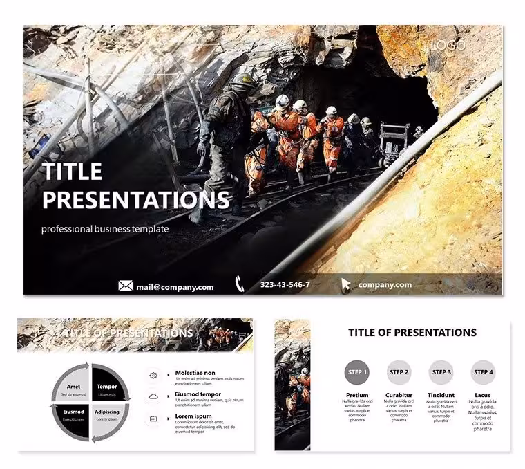 Mining Industry PowerPoint template
