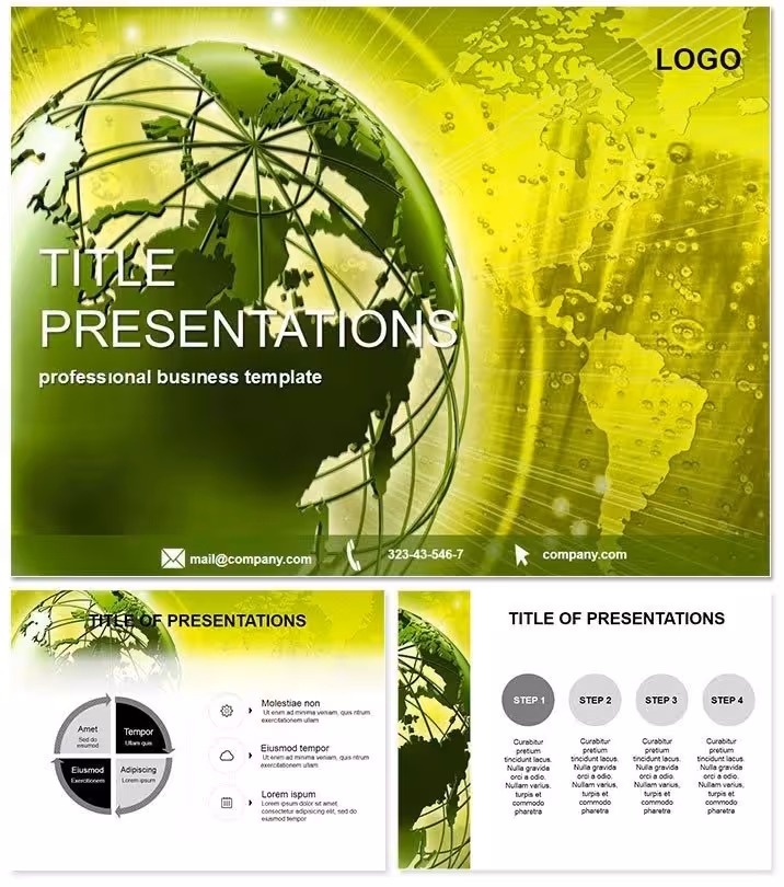 Around the World PowerPoint Template