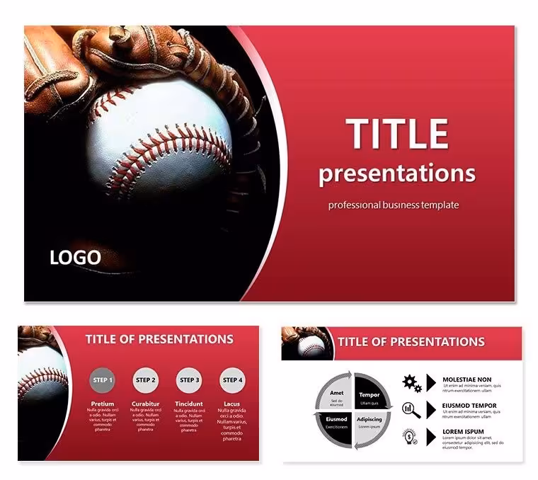 Style baseball Keynote templates