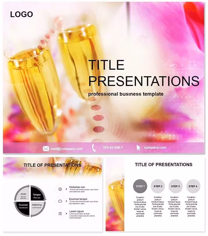 Cheers to Success: Holiday Congratulations PowerPoint Template