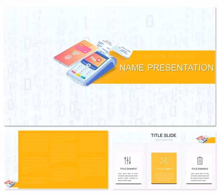 POS Terminal Credit Card Keynote Template for E-Commerce