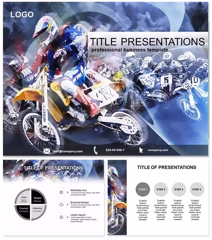 Motorcycle Racing PowerPoint Template: Race to Impress