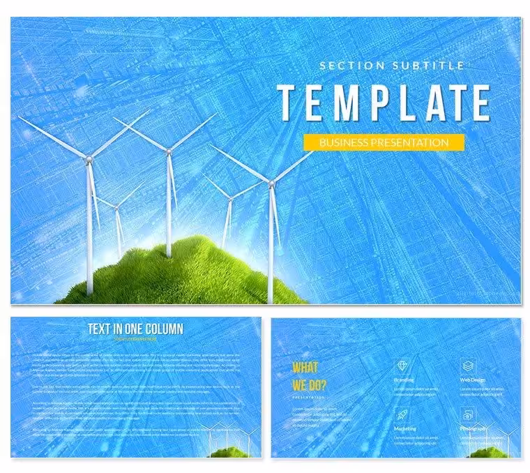 Wind Turbines Keynote Template: Presentation