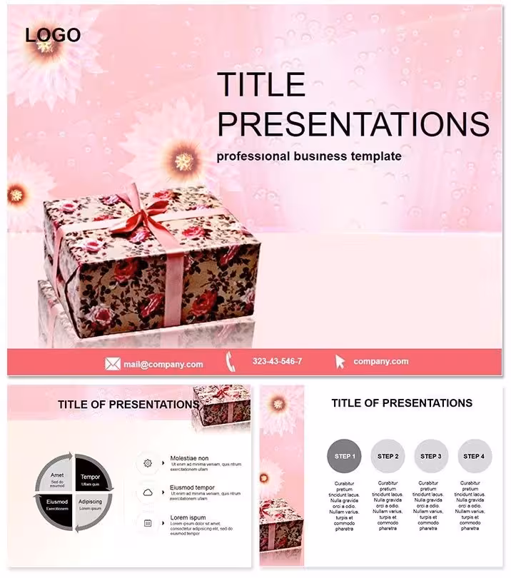 Birthday Gifts PowerPoint Template: Unbox the Fun
