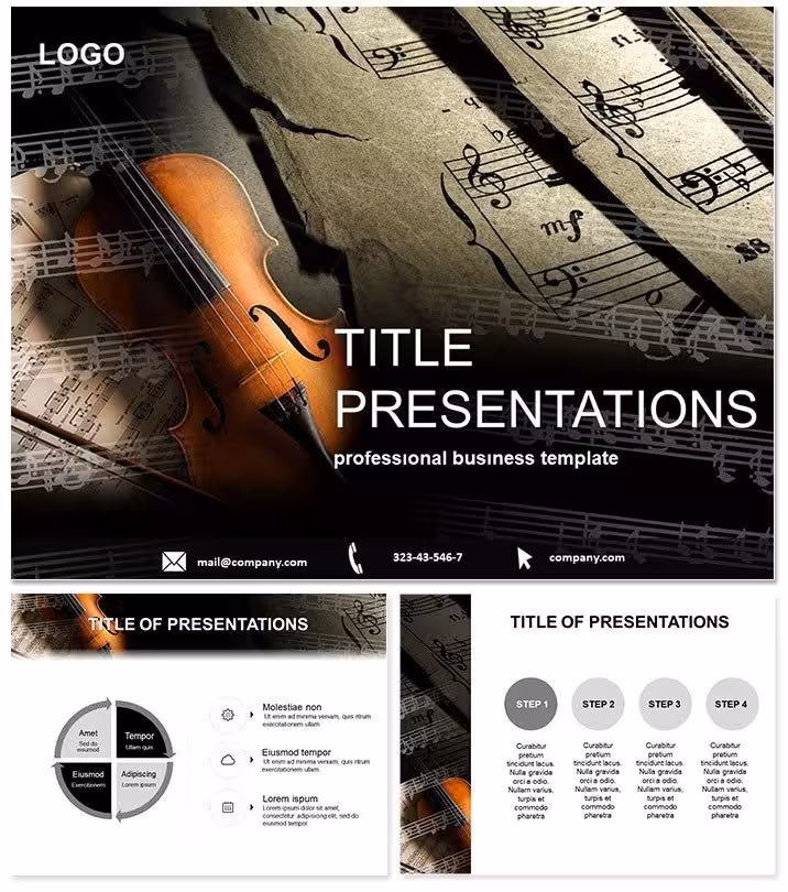 Violin Notes PowerPoint Template