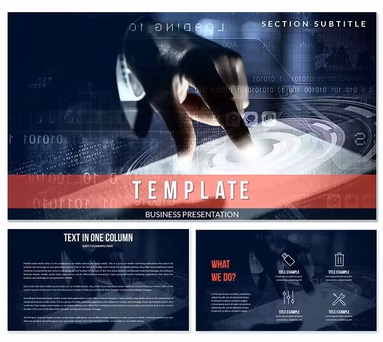 Business Process Optimization Manager Keynote Template | Presentation Background