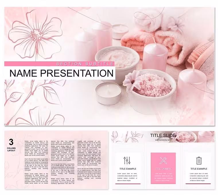 Cosmetics and Beauty Spa Keynote Template: Transform Your Wellness Presentations