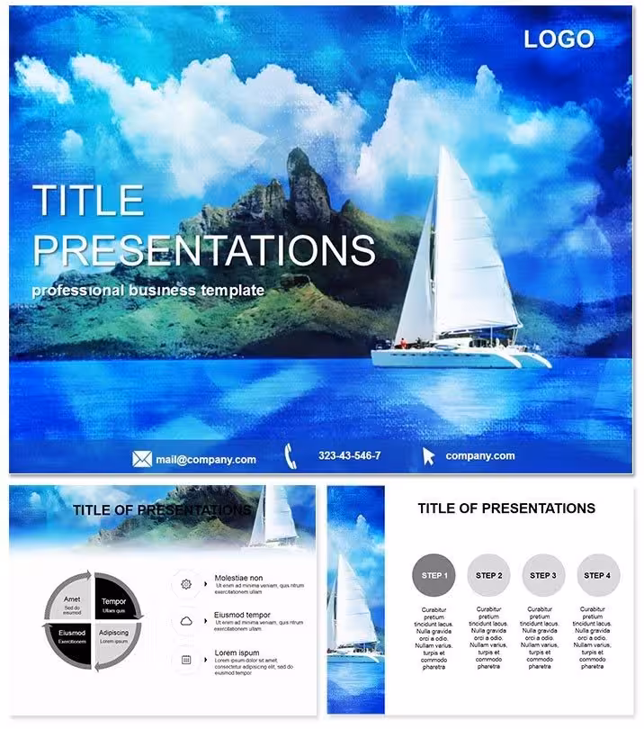 Luxury Yacht Presentation PowerPoint Template
