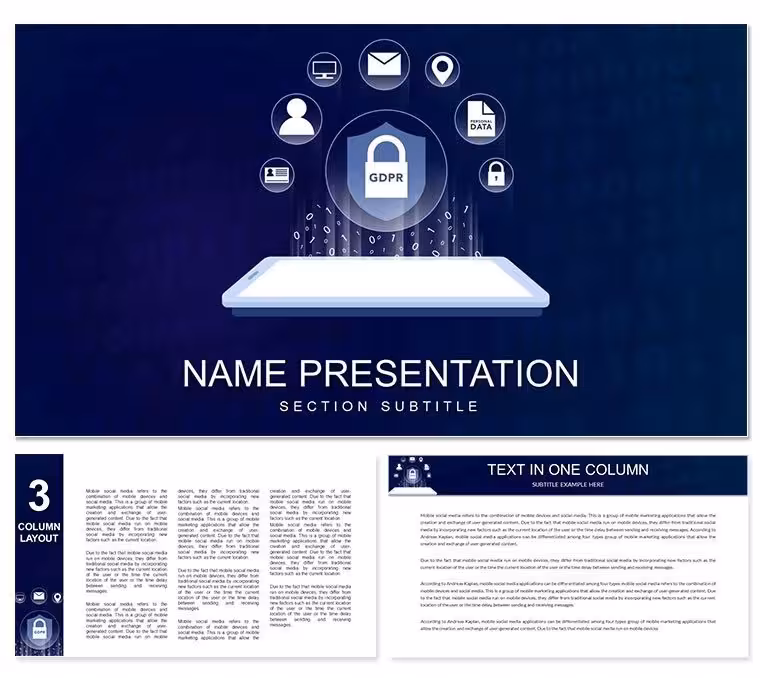 GDPR Data Protection Keynote templates