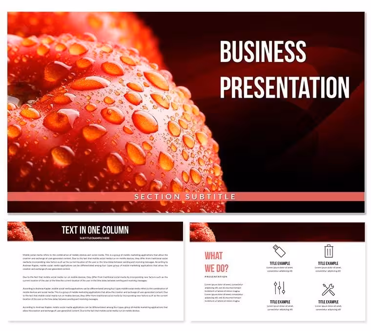 Ripe Apple Keynote Themes - Presentation Template