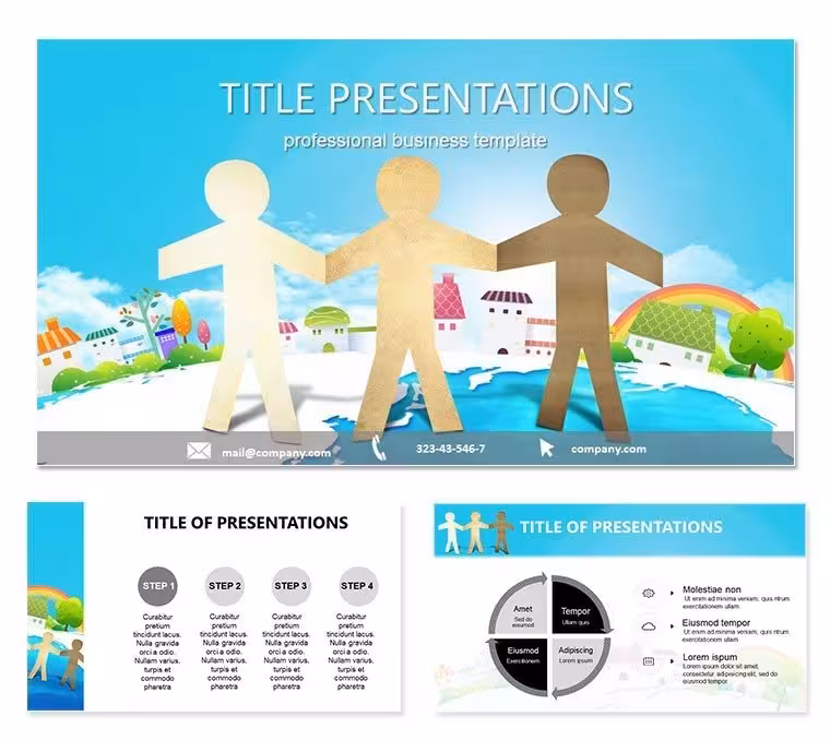 Human Togetherness Free Keynote Template