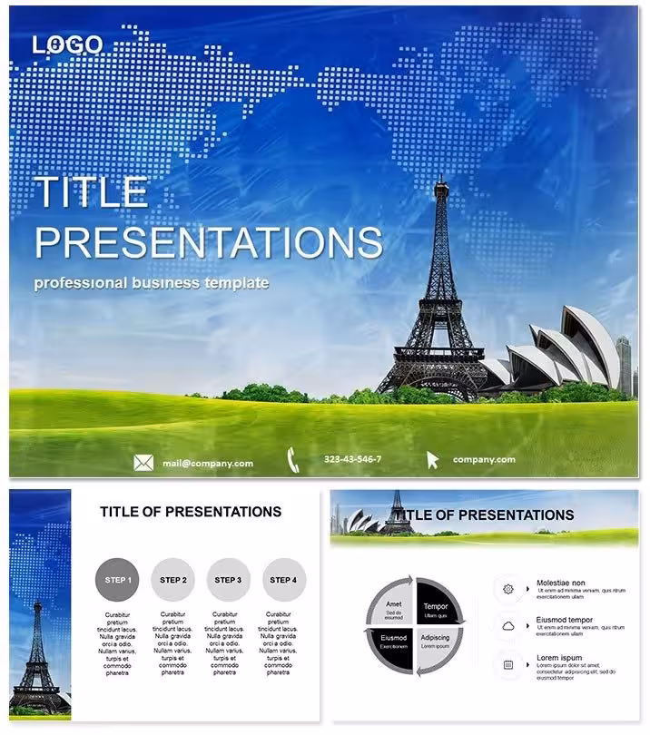 Vibrant Tourist Attractions Keynote Explorer