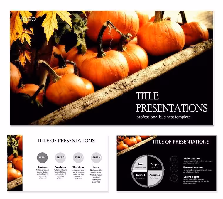 Calendar Autumn Holidays Keynote Template: Design Presentation