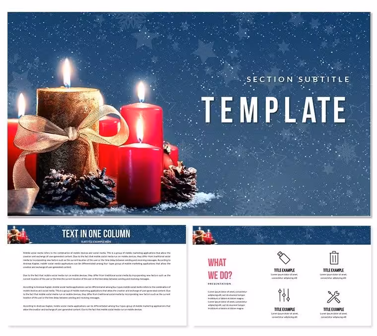 Christmas: customs and traditions of celebration Keynote templates