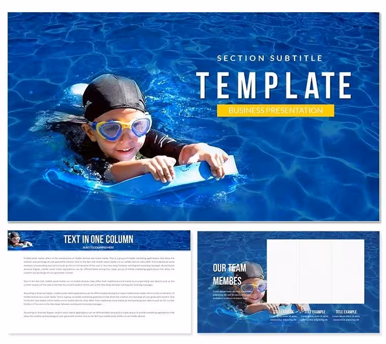 Swimming Lessons Keynote Template: Design Presentation