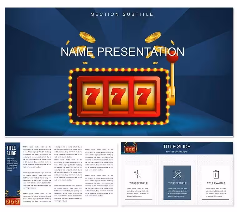 Gaming Backgrounds Keynote Template: Level Up Your Immersive Presentations
