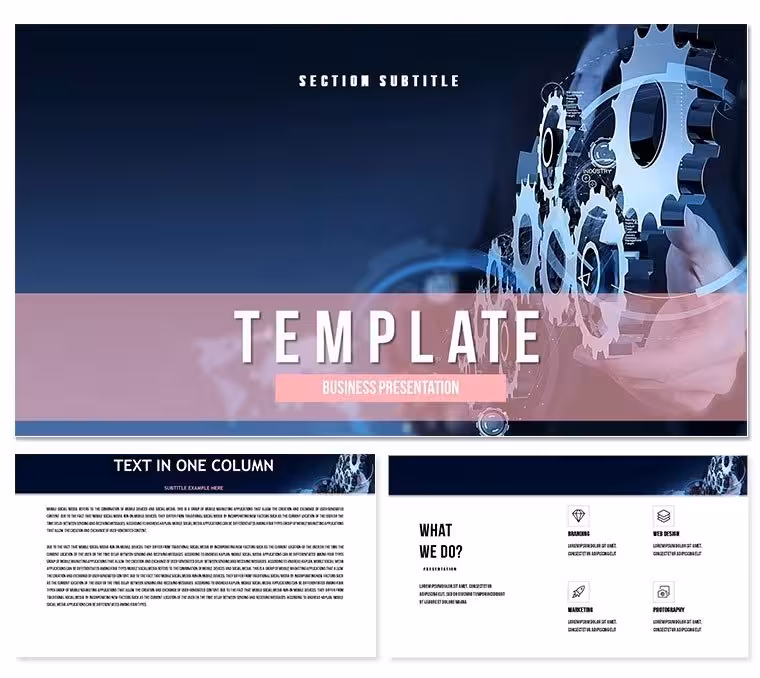 Marketing: Motion Control Products Keynote Template for Presentation