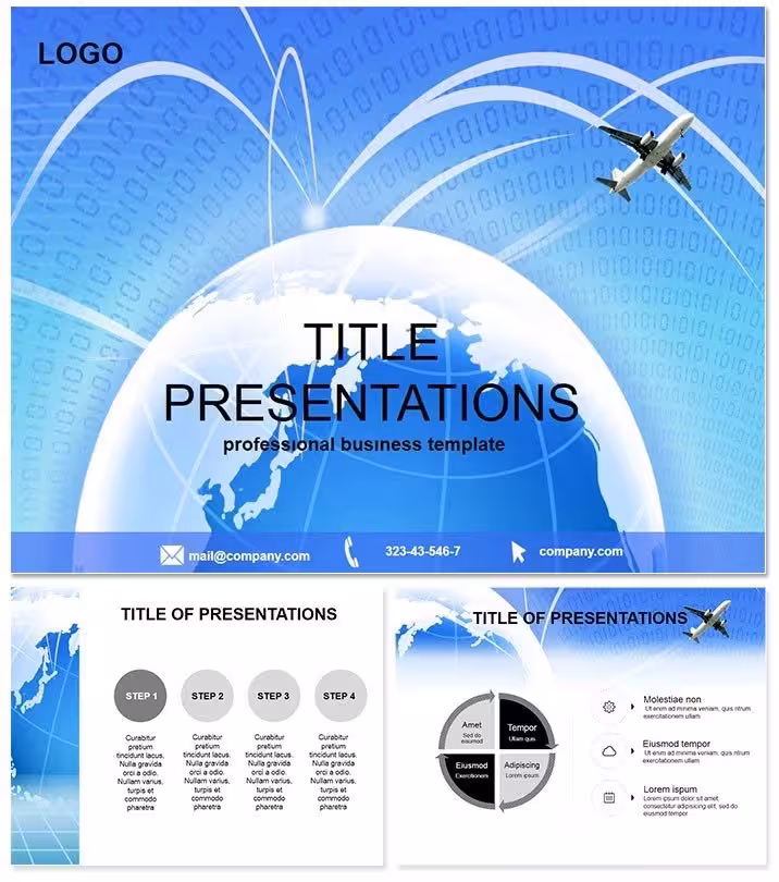 Cheap Flights Keynote Template for Deals
