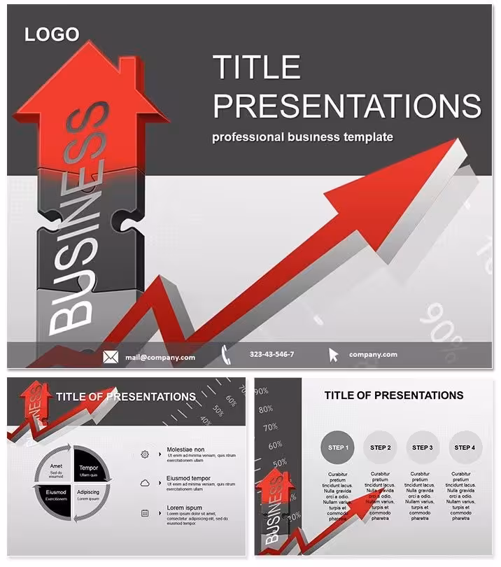 Business Growth Strategies PowerPoint: Visualize Victory Paths