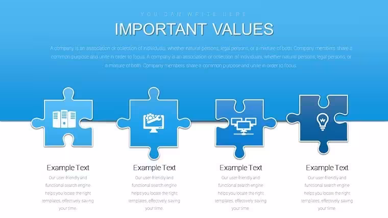 Puzzles Compiled Keynote Charts - Editable Keynote | ImagineLayout