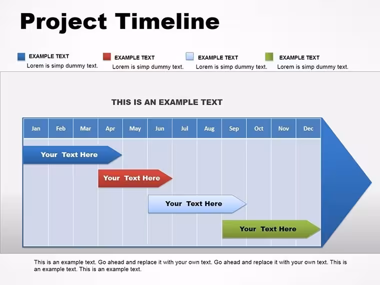 Project Timeline Keynote Charts Template
