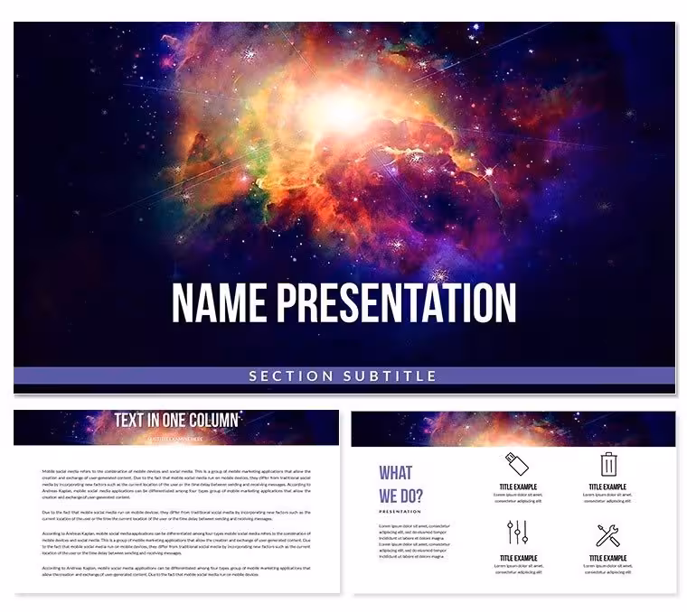 Galaxy Keynote Template: Presentations
