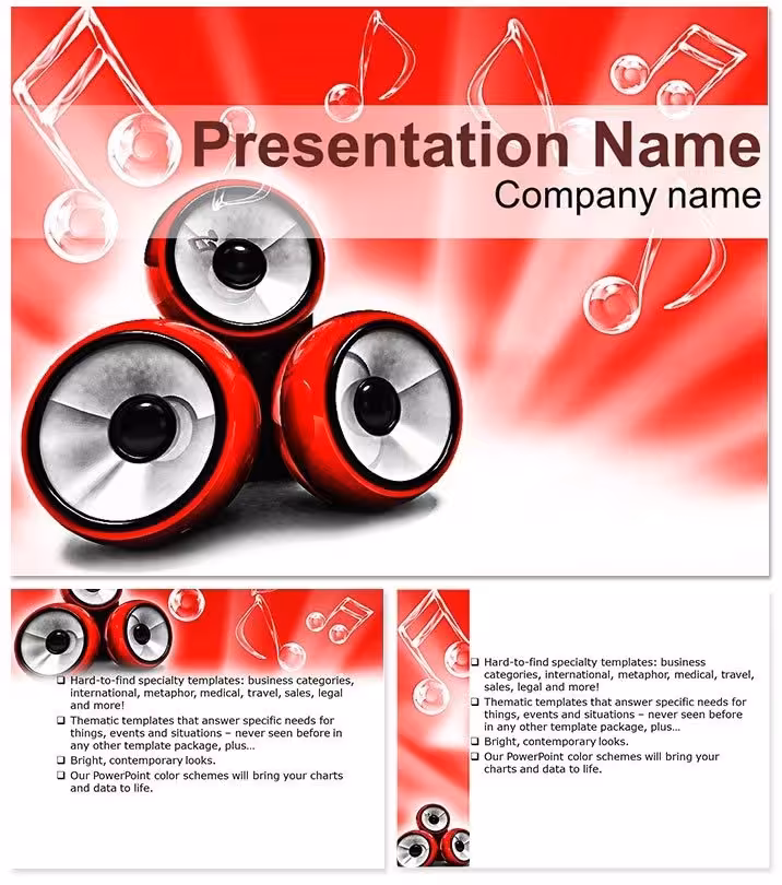 Music and Audio PowerPoint Template: Amplify Your Message