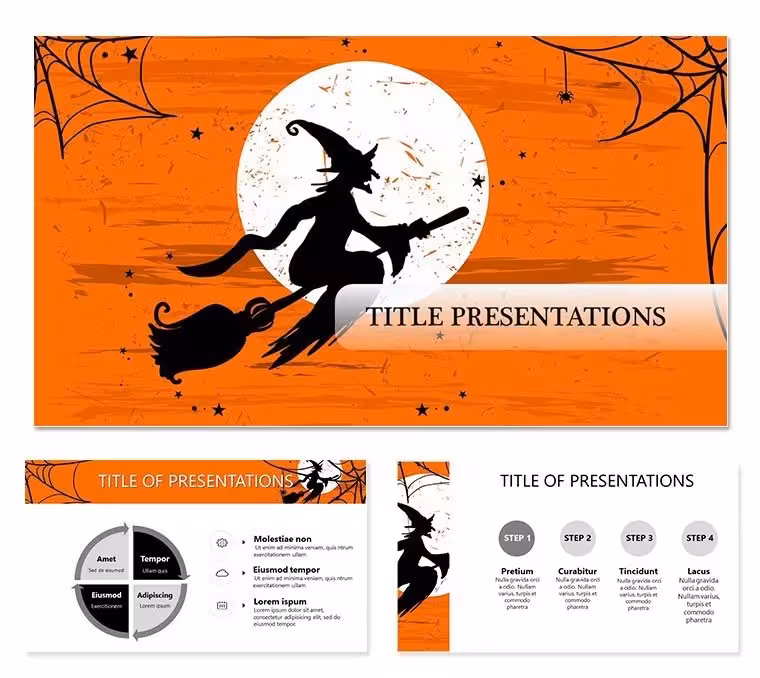 Halloween witches PowerPoint templates