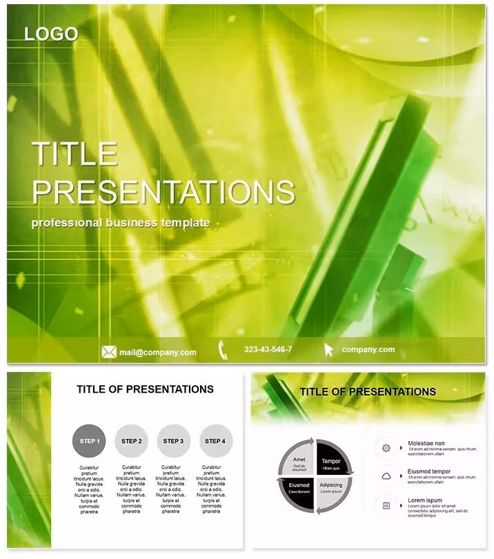 Monitor Background Keynote Template: Modern Muse