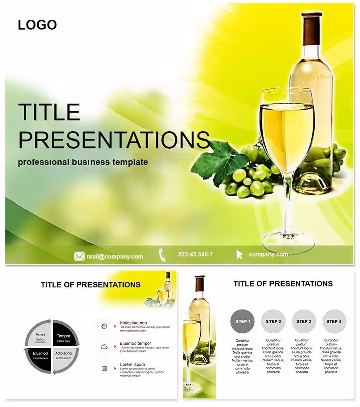 Dynamic Wine Industry PowerPoint Template