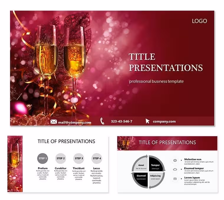 New Year Holiday Keynote Template - Download Presentations