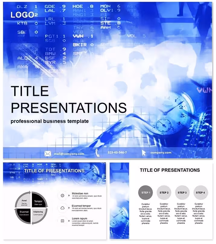 Trading and Market Trends PowerPoint Template: Chart Your Financial Future