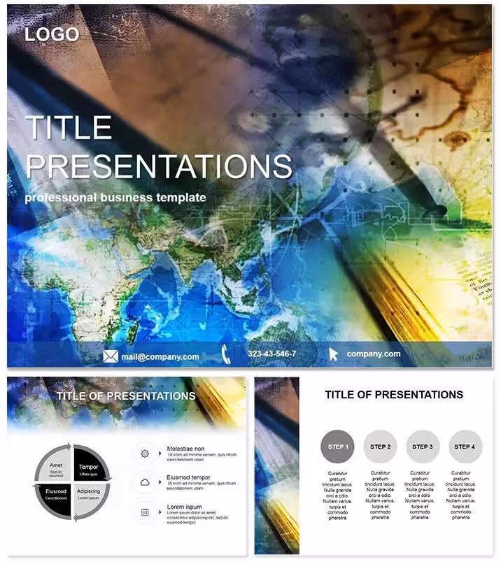 Geographic Maps PowerPoint Template