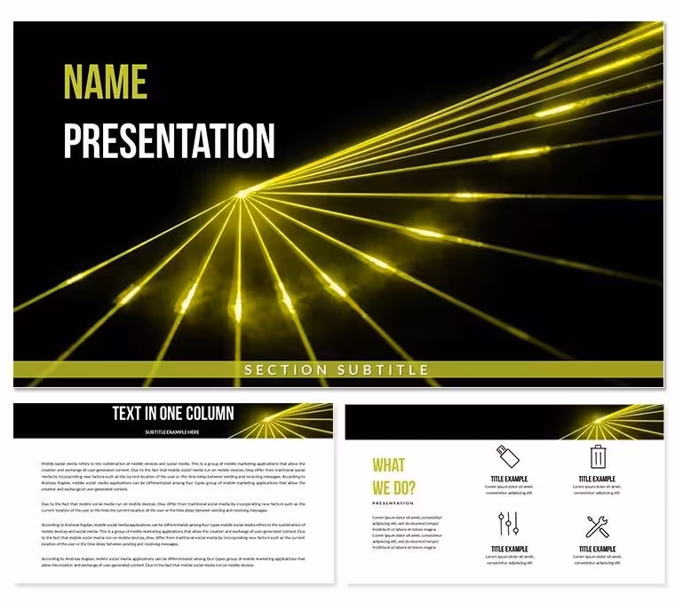 String Lights Keynote Templates - Themes
