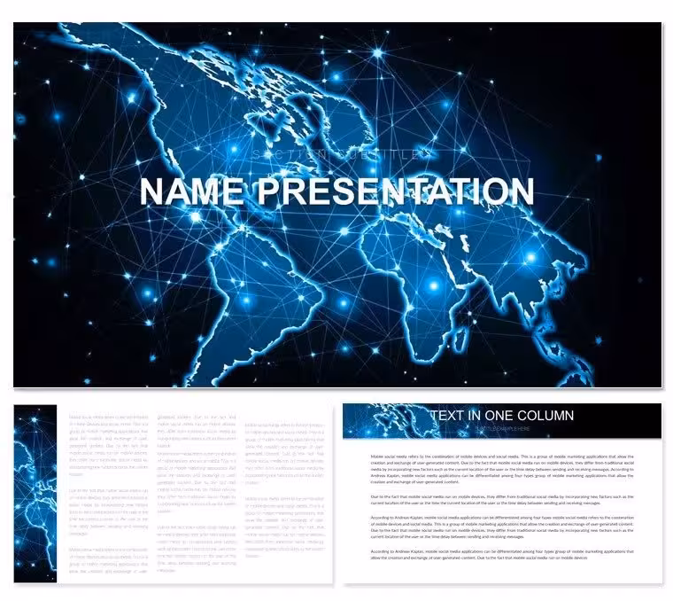World of Communication Keynote Template for Digital Connections