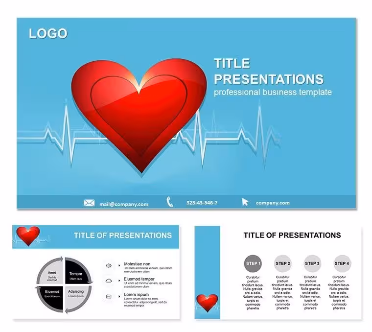 Rhythm of Heart PowerPoint Template: Pulse into Precision