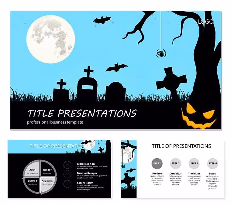 Tradition Attributes and Costumes for Halloween PowerPoint Template - Download Now