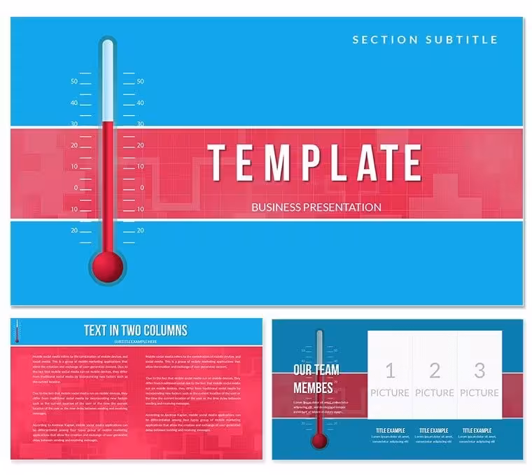 Medical Thermometer Keynote templates - Themes