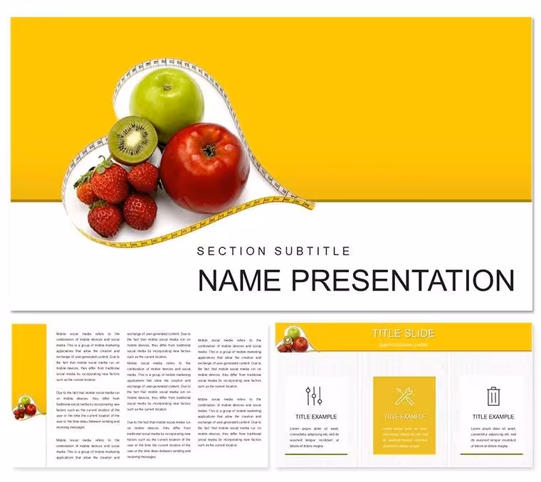Fruit Diet Keynote Template: Harvest Fresh Ideas for Health-Focused Talks