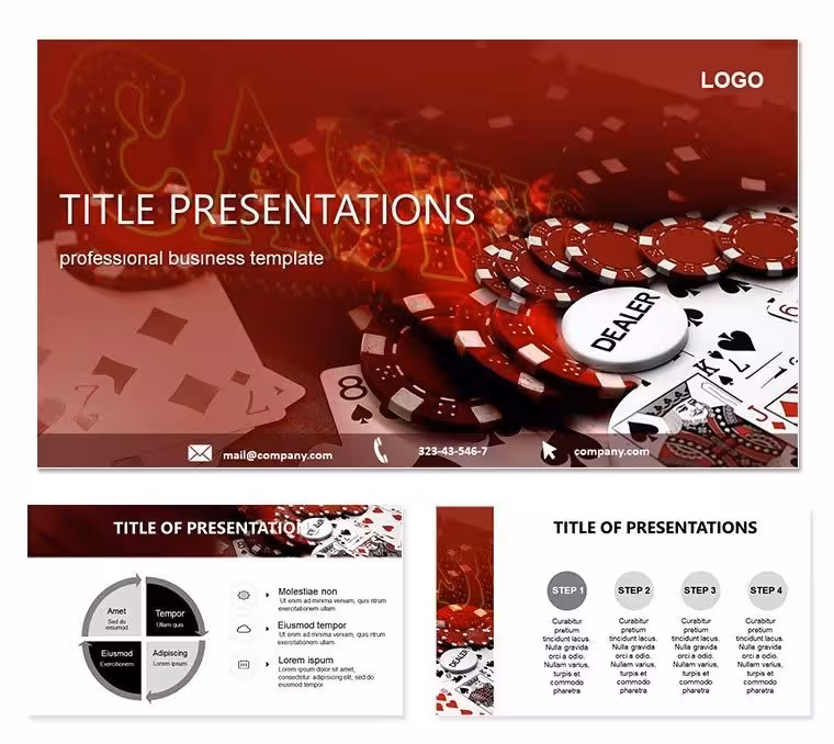 Dealer Casino PowerPoint Template: Dealing Insights with Professional Flair
