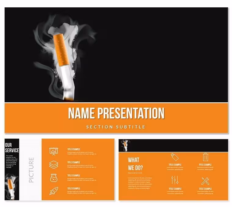 No Smoking Keynote Presentation Template