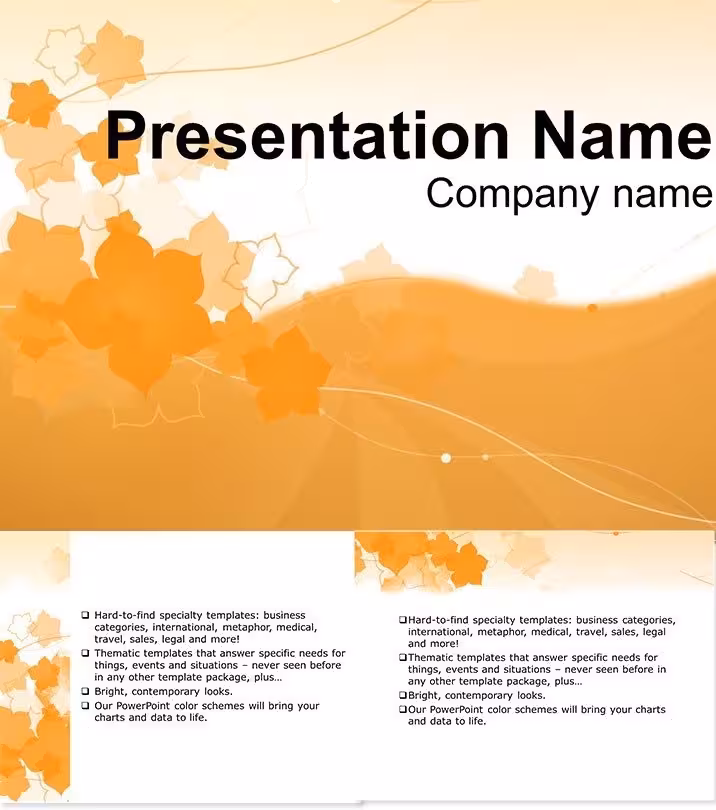 Artistic Card Flowers Keynote Greeting Themes
