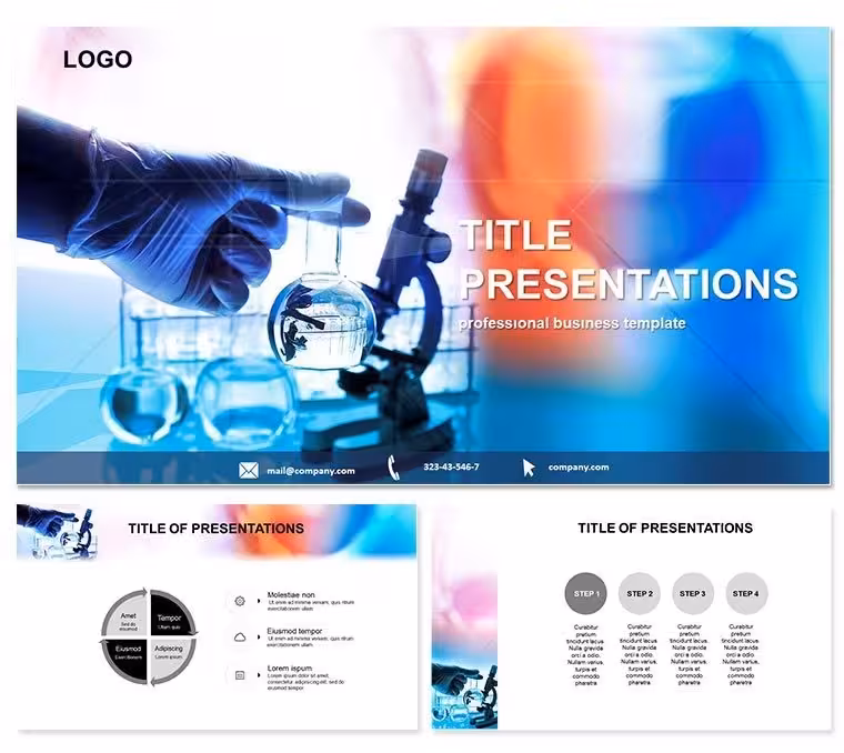 Lab Experiments PowerPoint Template for Science Pros