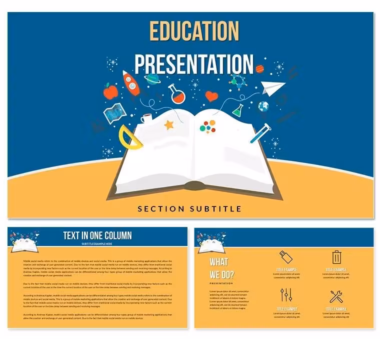 E-education and Integrated Education Keynote templates