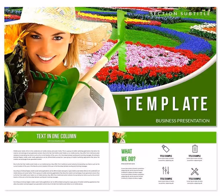 Orchard and Garden: Useful Advice Keynote template for Presentation