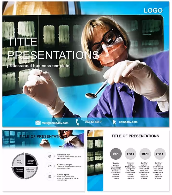 Teeth Prosthesis PowerPoint Template