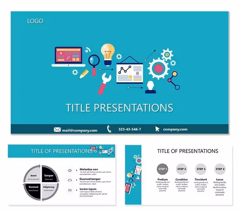 Web development PowerPoint template